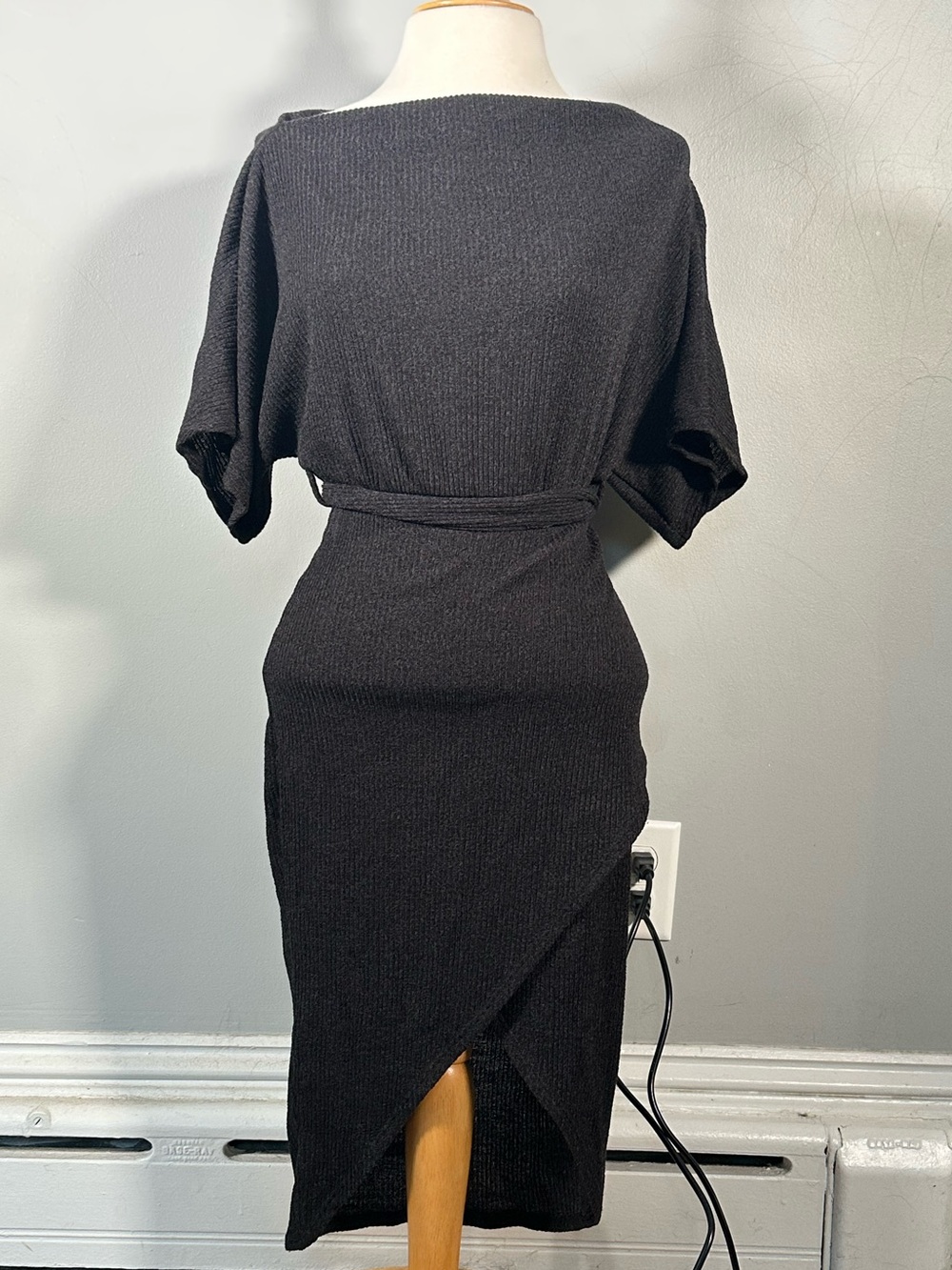 Dark Grey Sweater Dress